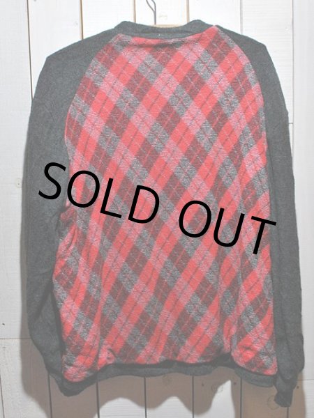 画像2: 1960s【PENNEY'S】アーガイル切替ニットカーディガン (2)