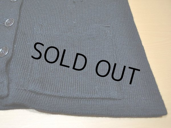 画像7: 1960s【VENUS】レタードカーディガン ブラック (7)