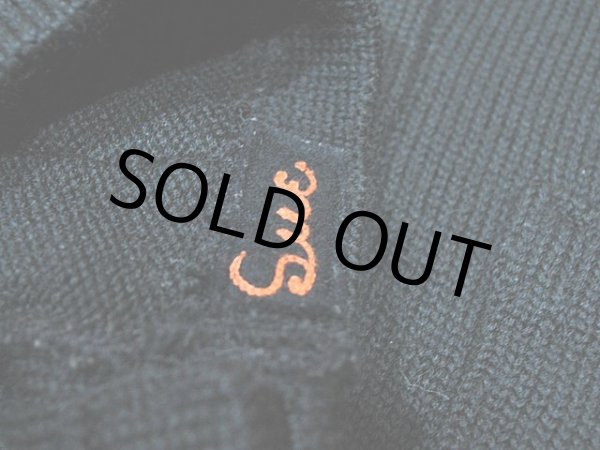 画像8: 1960s【VENUS】レタードカーディガン ブラック (8)