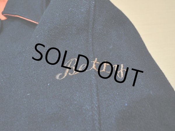 画像9: 1960s〜黒メルトンロングスタジャン (9)