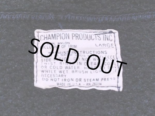 画像3: 1960s【Champion】ハーフジップパーカー　ブラック (3)