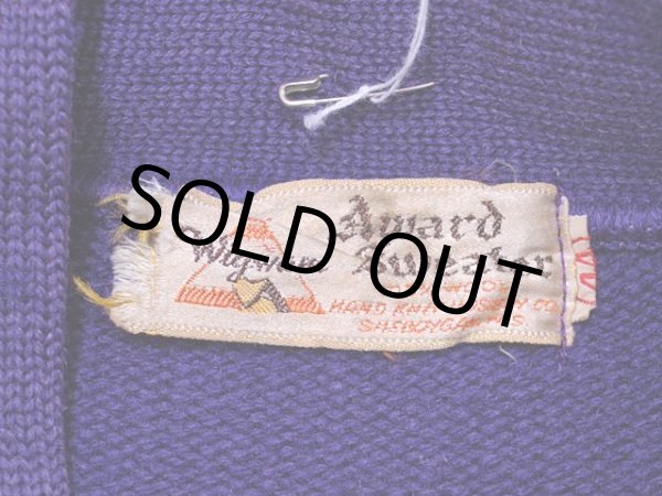 画像4: 1950s【Wingwam】レタードカーディガン (4)