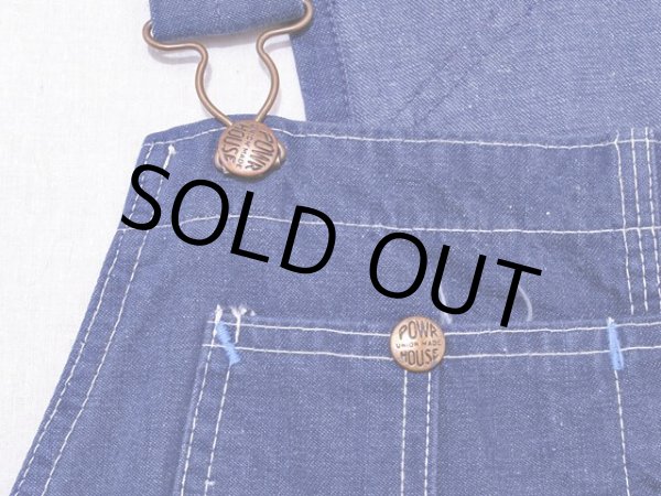 画像5: 1960s【POWR HOUSE】デニムオーバーオール　濃紺 (5)