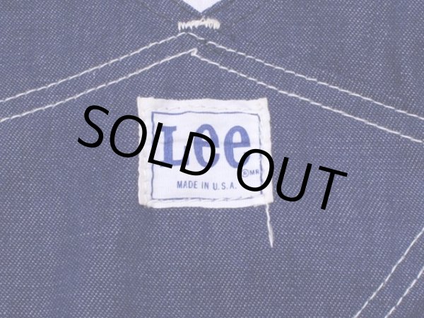 画像5: 1970s【Lee】デニムオーバーオール　濃紺 (5)