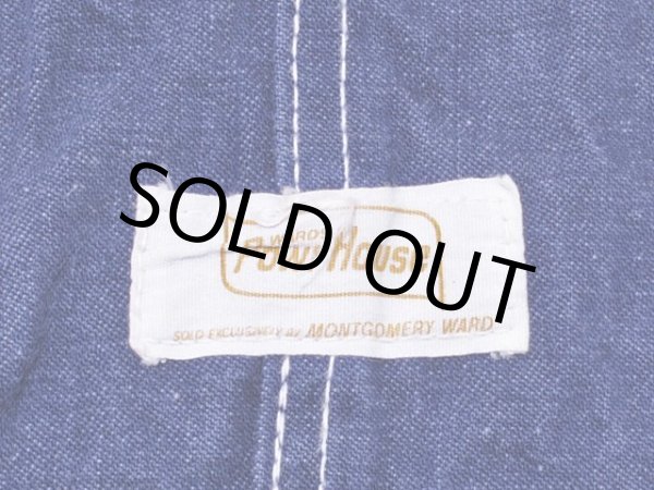 画像4: 1960s【POWR HOUSE】デニムオーバーオール　濃紺 (4)