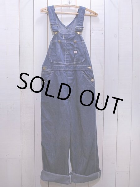 画像2: 1970s【Lee】デニムオーバーオール　濃紺 (2)