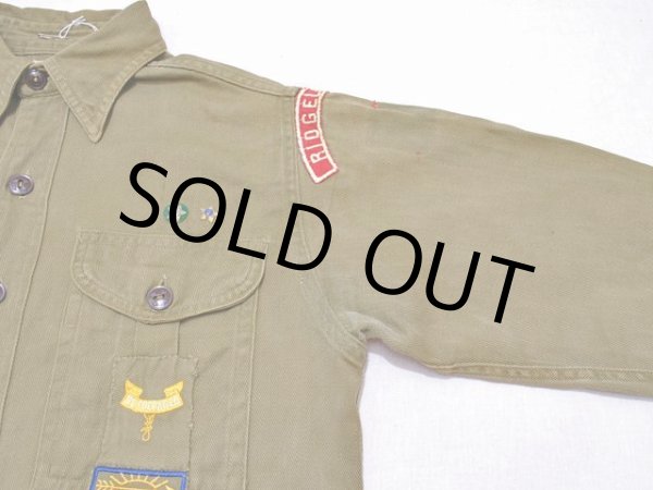 画像5:  1950s〜【BOY SCOUTS】マチ付きシャツ  (5)