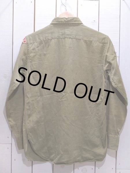 画像2:  1950s〜【BOY SCOUTS】マチ付きシャツ  (2)