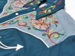 画像9: 1950s【HbarC】ツートン刺繍レーヨンギャバウエスタンシャツ (9)