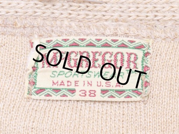 画像3: 1950s【McGREGOR】ZIPカーディガン (3)