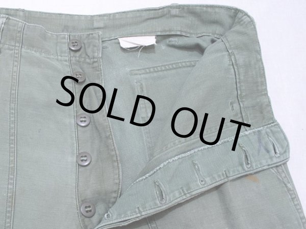 画像4: 1960s【US.ARMY】コットンベイカーパンツ　アジャスター付き 　w30 (4)