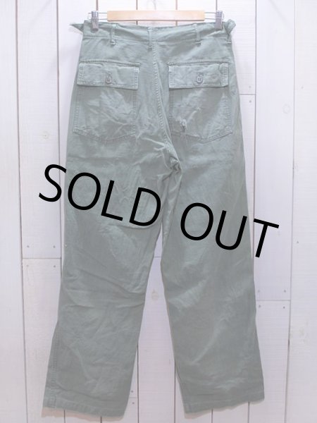 画像2: 1960s【US.ARMY】コットンベイカーパンツ　アジャスター付き 　w30 (2)