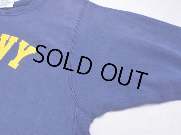 画像6: 〜1990s【Hanes】リバースウィーブスウェット US.NAVY (6)