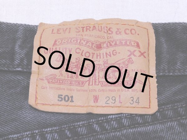 画像3: US製1990s【Levi's】501ブラック　W29 (3)