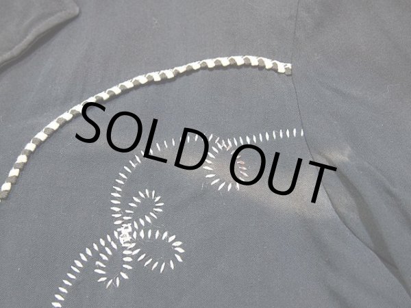 画像8: 1970s【HbarC】レーヨンギャバジン刺繍ウエスタンジャケット (8)