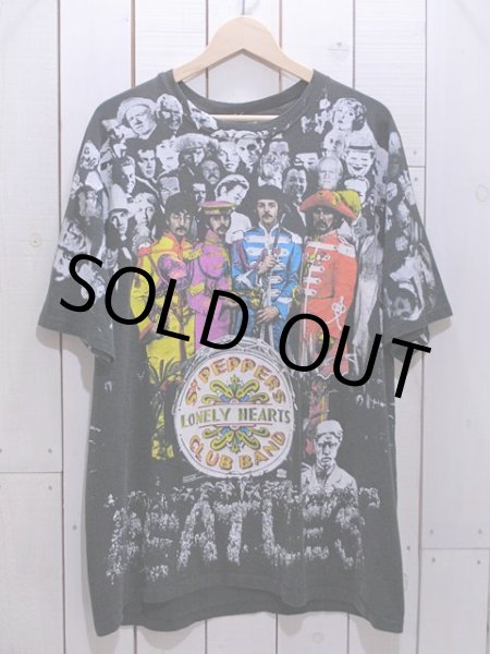 画像1: 1990s〜 THE BEATLES Sgt. Pepper's Lonely Hearts Club Band総柄Tシャツ　表記XL (1)