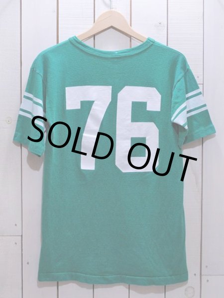 画像2: 1970s【Champion】ナンバリングフットボールTシャツ バータグ3段プリント　表記M (2)