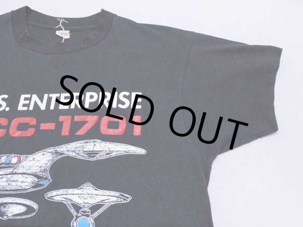 画像5: 1980s STAR TREK U.S.S. ENTERPRISE号Tシャツ　表記L (5)