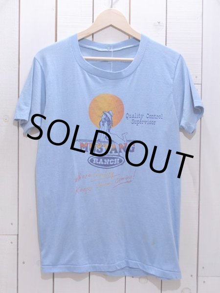 画像2: 1980s MUSTANG RANCH風俗Tシャツ　実寸ML (2)