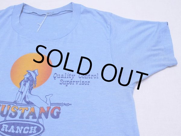 画像5: 1980s MUSTANG RANCH風俗Tシャツ　実寸ML (5)