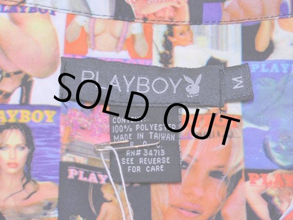 画像3: 1980s〜【PLAYBOY】セクシー総柄ポリシャツ　表記M (3)