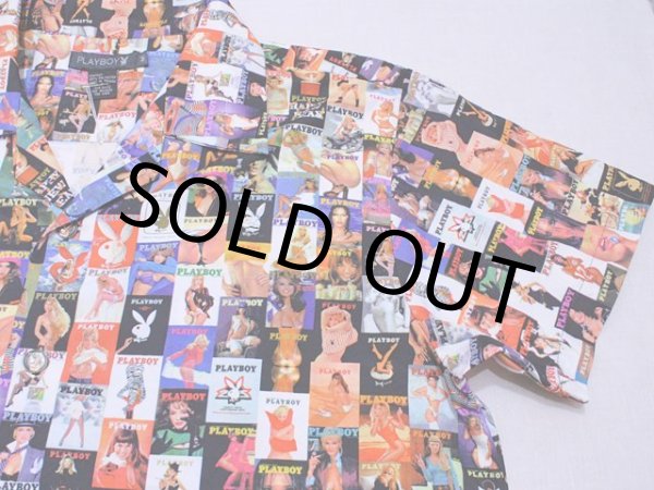 画像5: 1980s〜【PLAYBOY】セクシー総柄ポリシャツ　表記M (5)