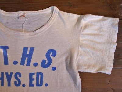 画像1: 1950s【SOUTHERN】染込みカレッジTシャツ　表記S