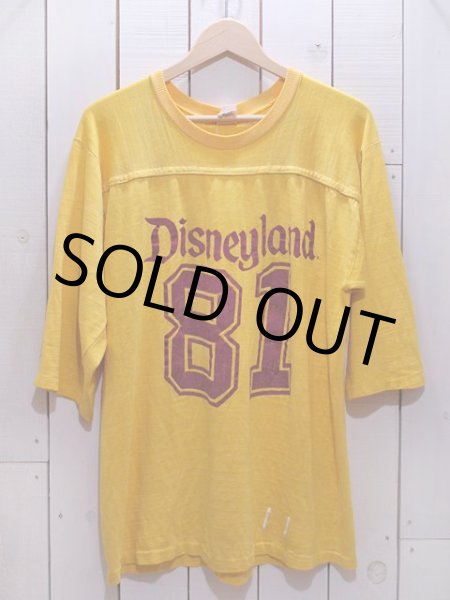 画像1: 1980s DisneylandナンバリングフットボールTシャツ　表記L (1)