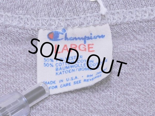 画像3: 1980s【Champion】WISCONSIN杢カレッジTシャツ 表記L (3)