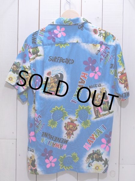 画像2: 1960s-70sコットンアロハシャツ　実寸ML (2)