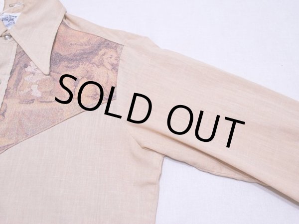 画像5: 1970s【KENNINGTON】隠れミッキーウエスタンシャツ　実寸SM (5)