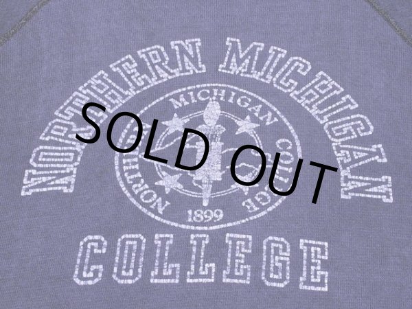 画像4: 1950s-60s NORTHERN MICHIGAN COLLEGEカレッジスウェット　実寸M (4)