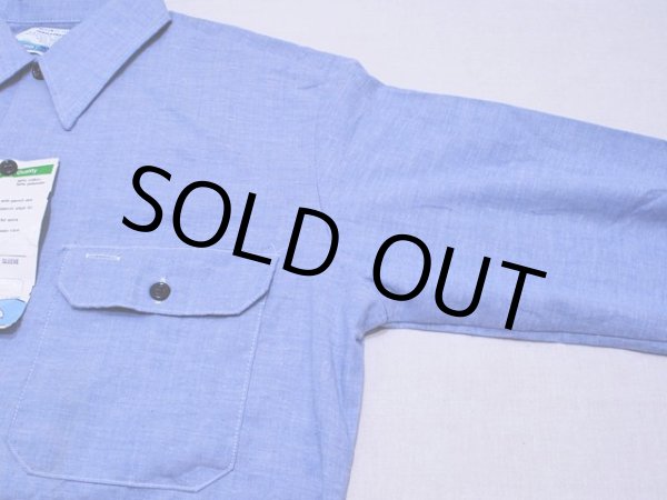 画像7: DEADSTOCK!! 1970s【Sears】シャンブレーシャツ 表記M  (7)