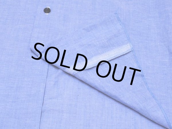 画像10: DEADSTOCK!! 1970s【Sears】シャンブレーシャツ 表記M  (10)