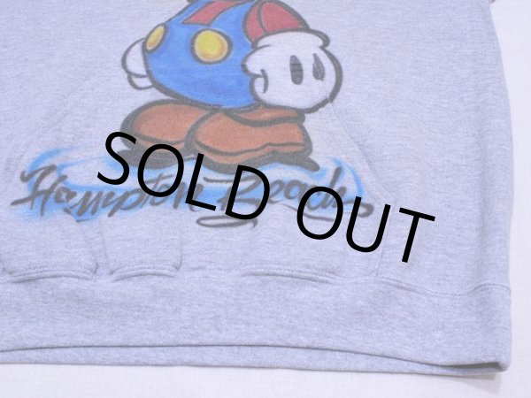 画像8: 1990s〜スーパーマリオスウェットパーカー　エアブラシペイント　表記M (8)