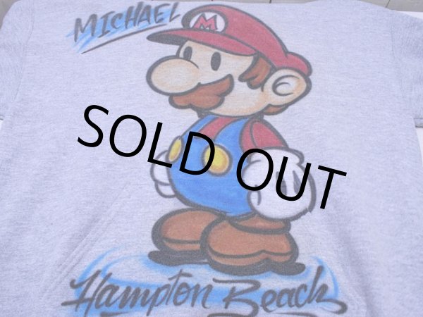 画像5: 1990s〜スーパーマリオスウェットパーカー　エアブラシペイント　表記M (5)