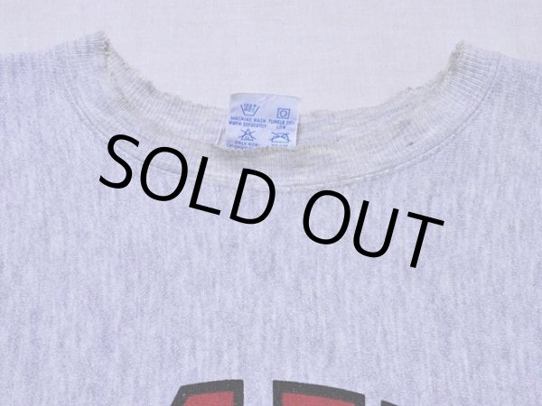 画像4: 1990s【Champion】リバースウィーブスウェット 染み込みプリント 表記S (4)