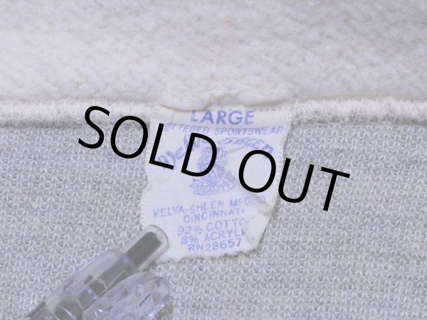 画像3: 1960s〜【Velva Sheen】フロッキー杢スウェットパーカー　表記L (3)