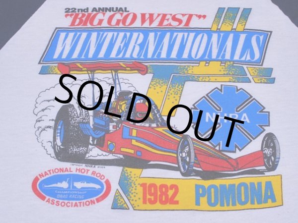 画像6: 1980s Big Go West Winternationals 1982 Pomona NHRAモーターTシャツ　表記M (6)