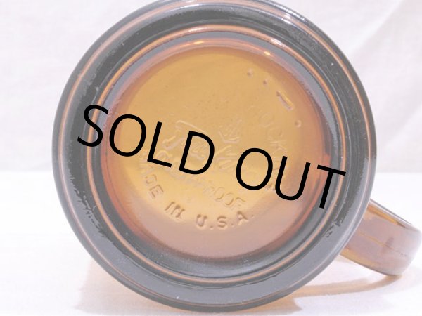 画像5: 1960s-70s【FireKing】バレルマグ・アンバー (5)