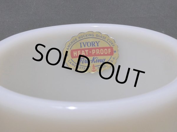 画像6: ラベル付き!!1940s-50s【FireKing】シェービングマグ・アイボリー (6)