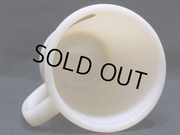 画像7: ラベル付き!!1940s-50s【FireKing】シェービングマグ・アイボリー (7)