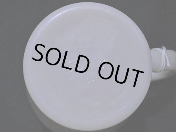 画像8: ラベル付き!!1940s-50s【FireKing】シェービングマグ・アイボリー (8)