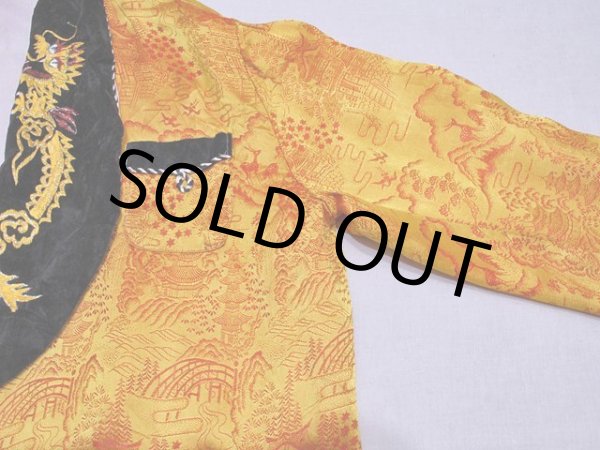 画像5: 1950s-60sスカガウン GOLD×BLACK　表記M (5)