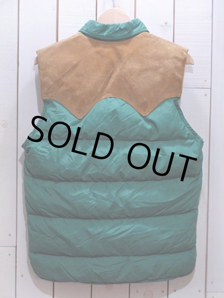 画像2: 1970s【Woolrich】ウエスタンヨークダウンベスト 実寸S (2)