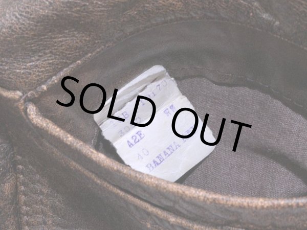 画像11: 1980s【BANANA REPUBLIC】A-2レザージャケット　表記40 (11)