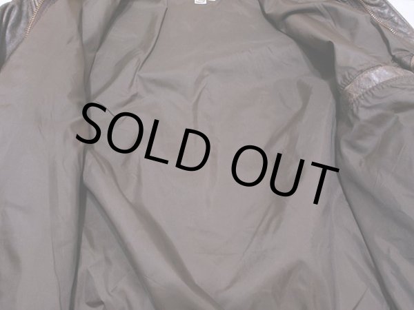 画像12: 1980s【BANANA REPUBLIC】A-2レザージャケット　表記40 (12)