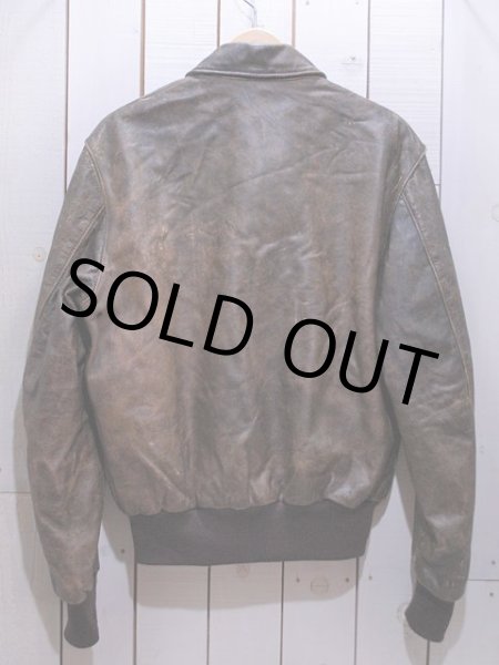 画像2: 1980s【BANANA REPUBLIC】A-2レザージャケット　表記40 (2)