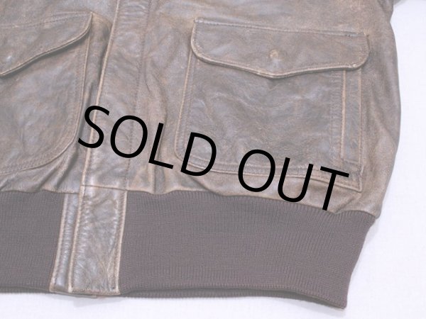 画像10: 1980s【BANANA REPUBLIC】A-2レザージャケット　表記40 (10)