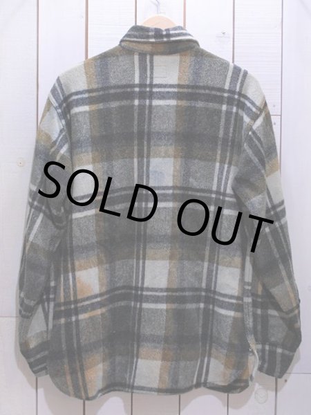 画像2: 1950s-60s【5Brother】マチ付きCPOウールシャツ　実寸M (2)